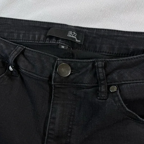 1822 Denim Black Skinny Jeans Classic Fit Women’s 10 - Picture 3 of 8